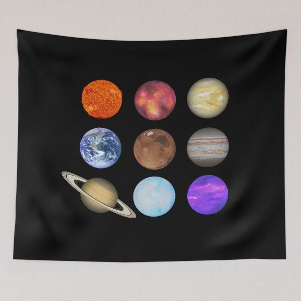 Item preview, Planets - Universe, Space, Astronomy, Jupiter, Earth, Mars, Saturn, Neptune, Uranus, Venus, Mercury, Exobiology, Outer Space designed and sold by jadedscientist.