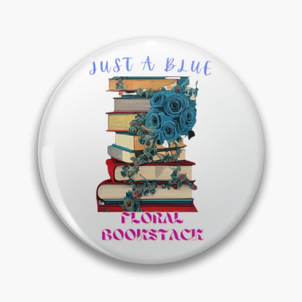 Item preview, Blue Floral Bookstack  designed and sold by zheworkstudio.