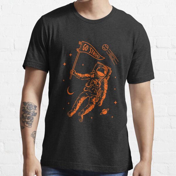Astros Retro Groovy Tshirt Astros Baseball Shirt Unisex S - 3XL Gray Orange
