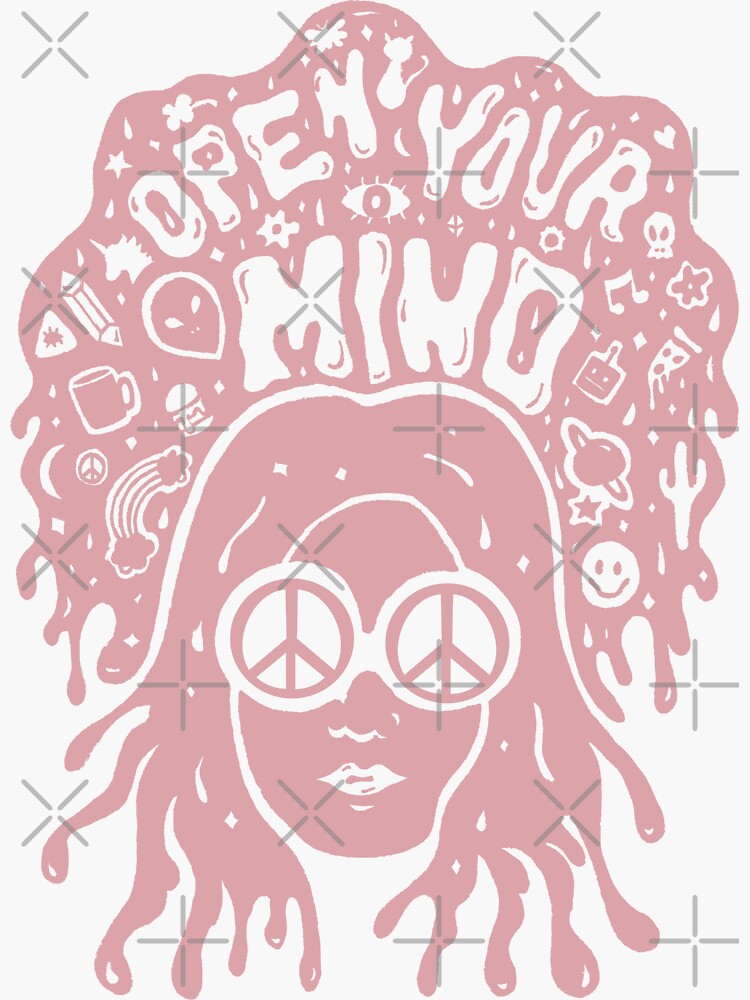 Open Your Mind in pink by doodlebymeg