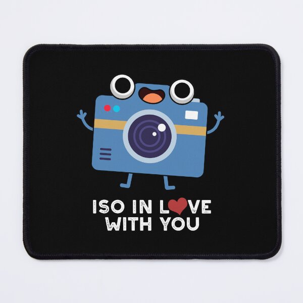 Item preview, ISO In Love With You Funny Camera Puns (Dark BG) designed and sold by punnybone.