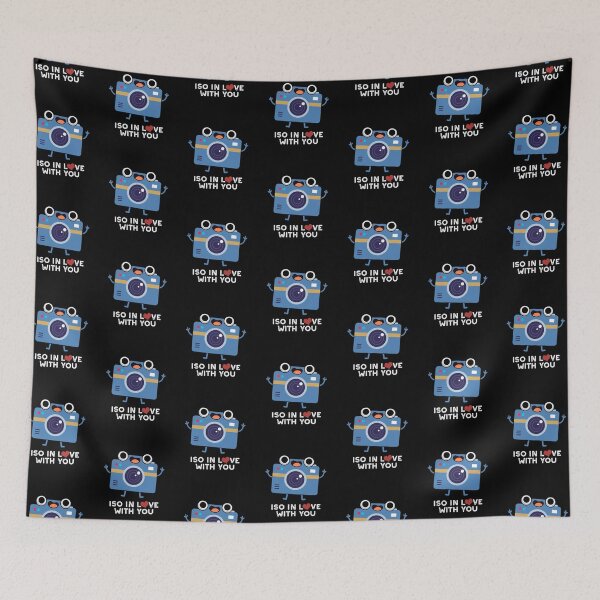 Item preview, ISO In Love With You Funny Camera Puns (Dark BG) designed and sold by punnybone.