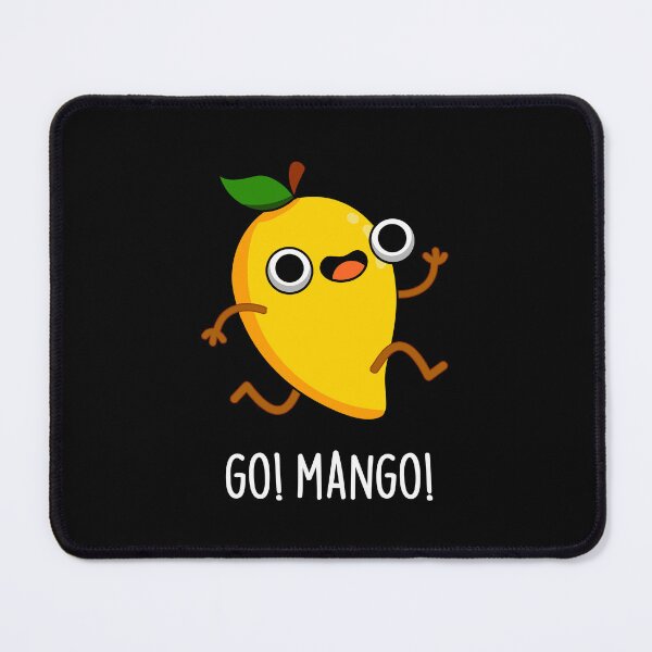Item preview, Go Man Go Cute Fruit Mangos (Dark BG) designed and sold by punnybone.