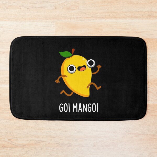 Item preview, Go Man Go Cute Fruit Mangos (Dark BG) designed and sold by punnybone.