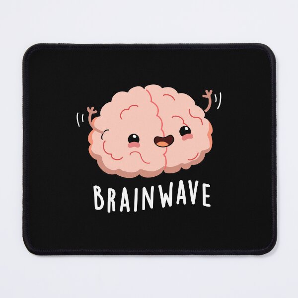 Item preview, Brain Wave Funny Anatomy Puns (Dark BG) designed and sold by punnybone.