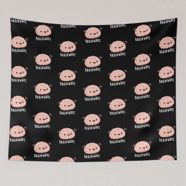 Item preview, Brain Wave Funny Anatomy Puns (Dark BG) designed and sold by punnybone.