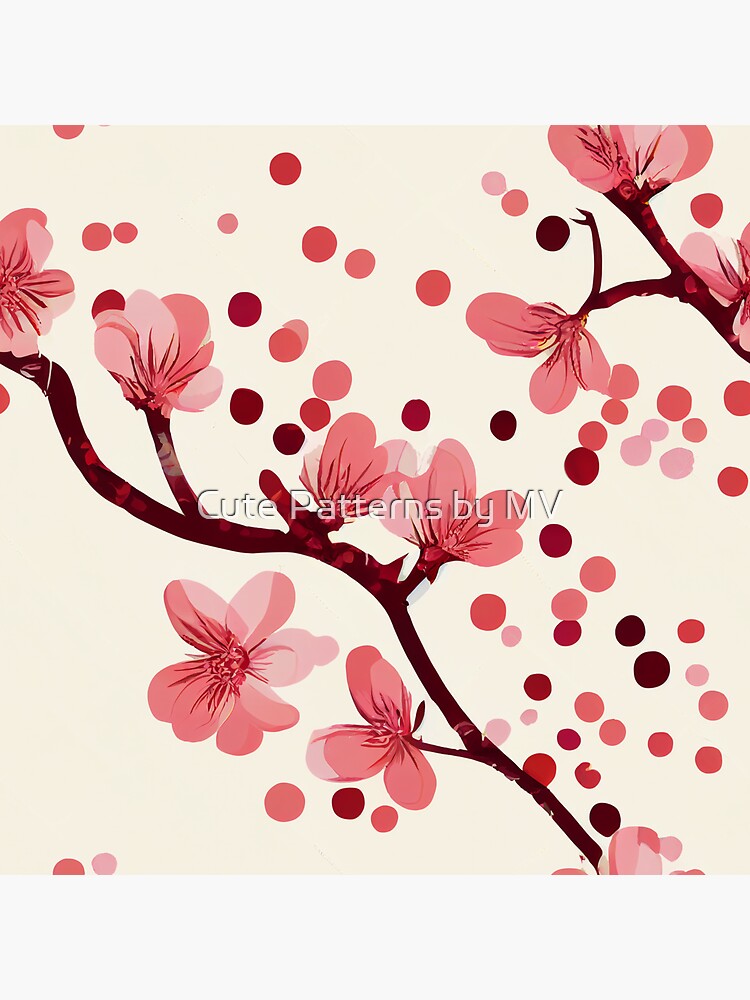 "Sakura Cherry Blossom Tree Japanese Flower" Sticker for Sale by