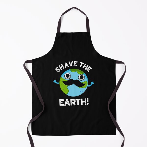 Item preview, Shave The Earth Funny Planet Puns (Dark BG) designed and sold by punnybone.