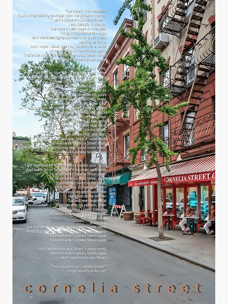 "Cornelia Street Album Taylor Swift" Poster for Sale by FriederBeckma