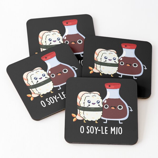 Item preview, O soy-le-mio Funny Soy Sauce Puns (Dark BG) designed and sold by punnybone.