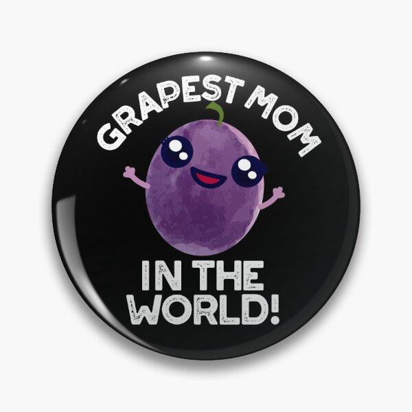 Item preview, Grapest Mom In The World Funny Grape Puns (Dark BG) designed and sold by punnybone.