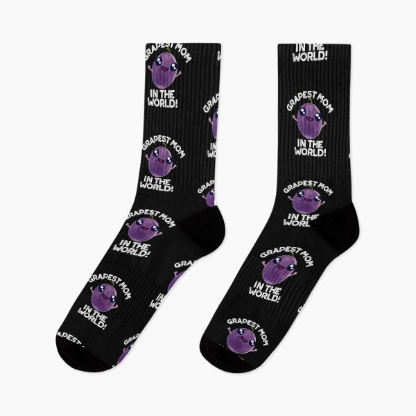 Item preview, Grapest Mom In The World Funny Grape Puns (Dark BG) designed and sold by punnybone.
