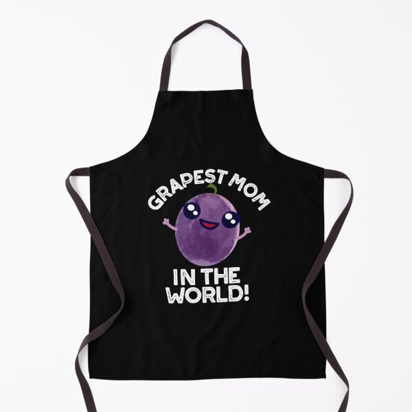 Item preview, Grapest Mom In The World Funny Grape Puns (Dark BG) designed and sold by punnybone.
