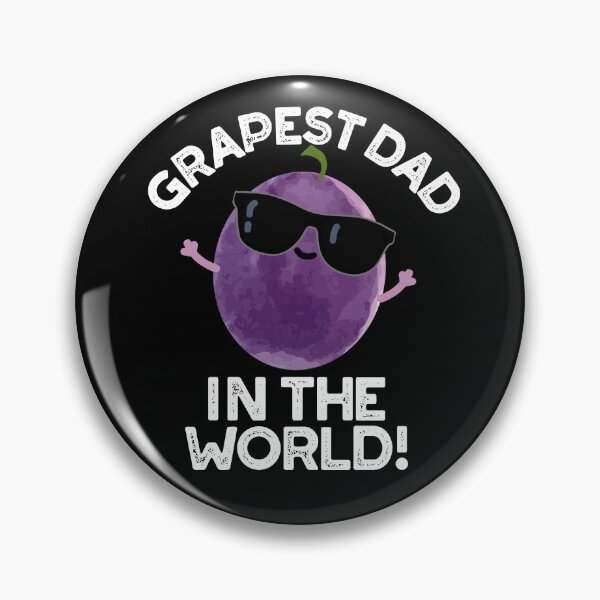 Item preview, Grapest Dad In The World Funny Grape Puns (Dark BG) designed and sold by punnybone.