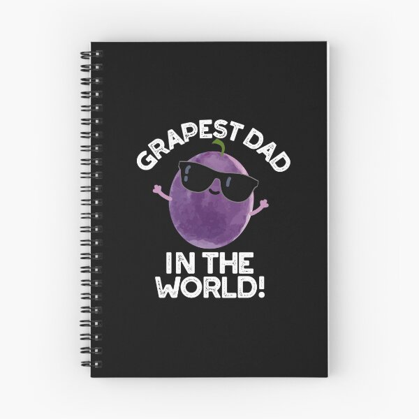 Item preview, Grapest Dad In The World Funny Grape Puns (Dark BG) designed and sold by punnybone.