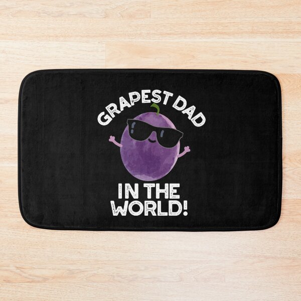 Item preview, Grapest Dad In The World Funny Grape Puns (Dark BG) designed and sold by punnybone.
