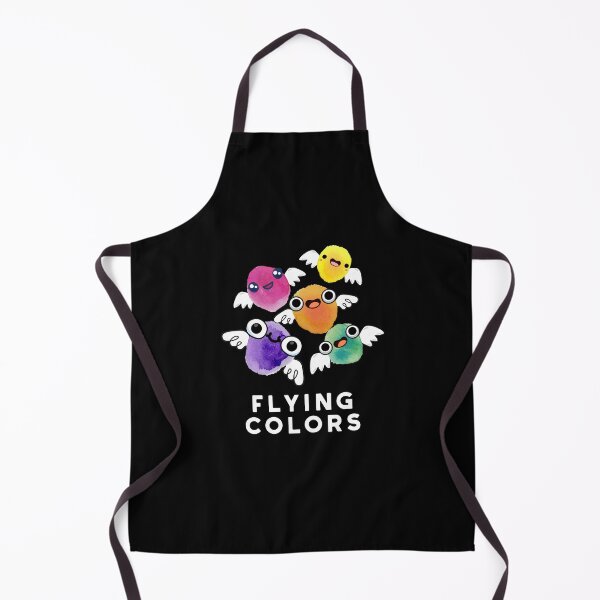 Item preview, Flying Colors Funny Colorful Wings Puns (Dark BG) designed and sold by punnybone.