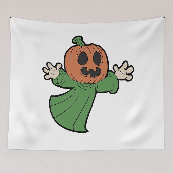 Item preview, Ghost Pumpkin Head designed and sold by me-fe.