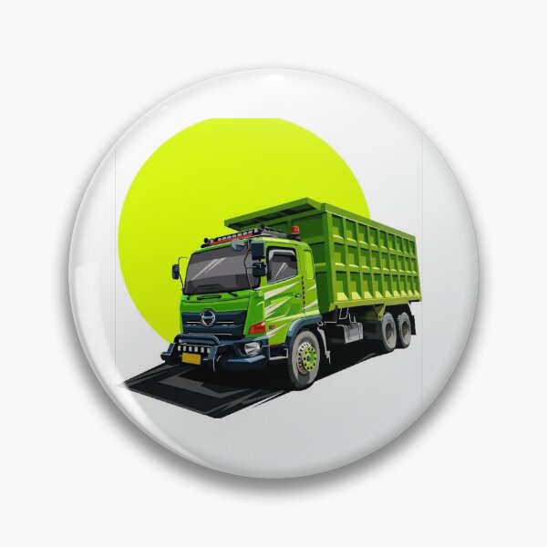 Item preview, Heavy Green Truck Illustration  designed and sold by Vehiclestore.