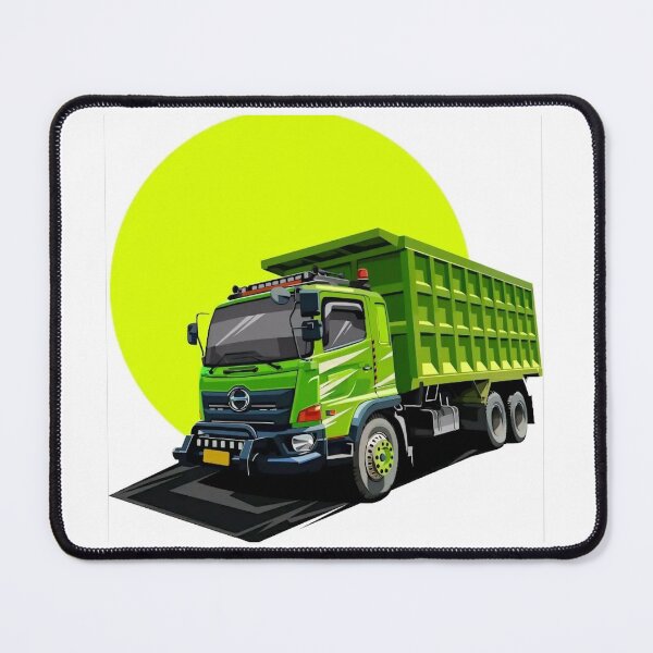 Item preview, Heavy Green Truck Illustration  designed and sold by Vehiclestore.
