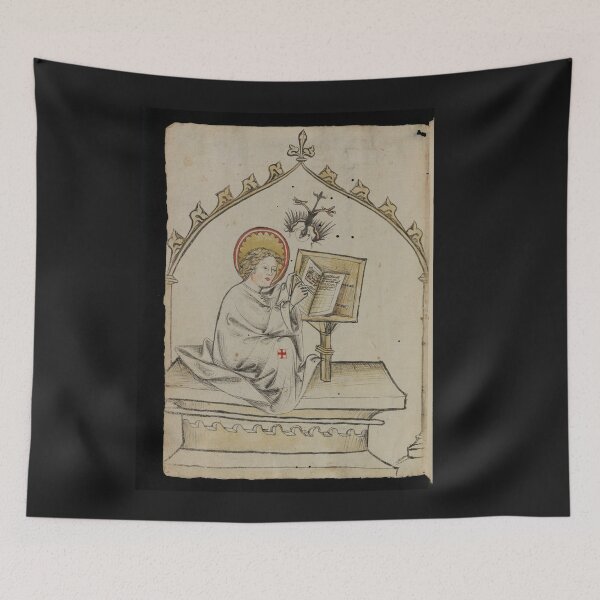 Item preview, Evangelist portrait of St. John in a medieval manuscript designed and sold by Rromir Imami.
