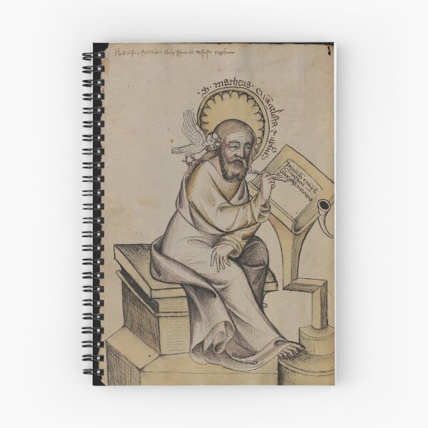 Item preview, Evangelist portrait of St. Matthew in a medieval manuscript  designed and sold by Rromir Imami.