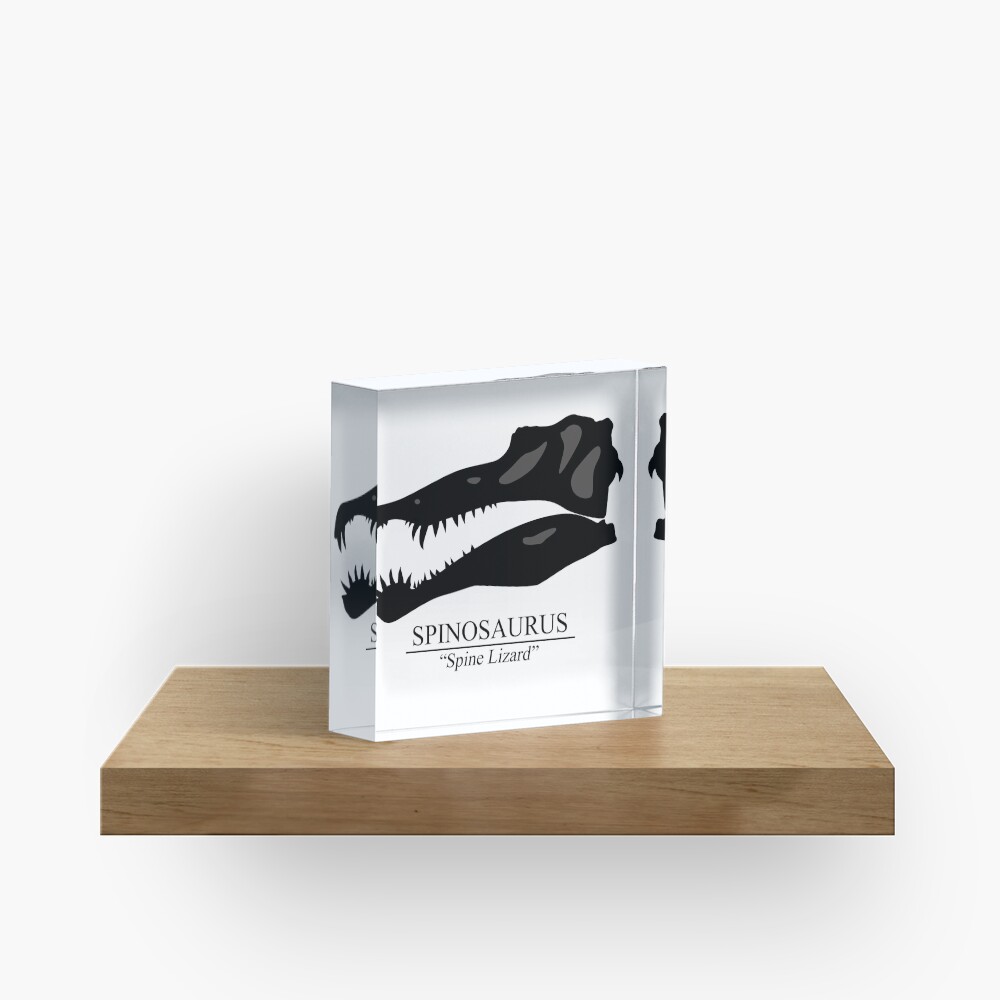 Spinosaurus Skull Acrylic Block
