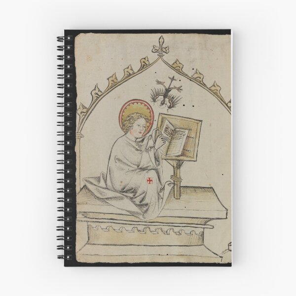 Item preview, Evangelist portrait of St. John in a medieval manuscript designed and sold by Rromir Imami.