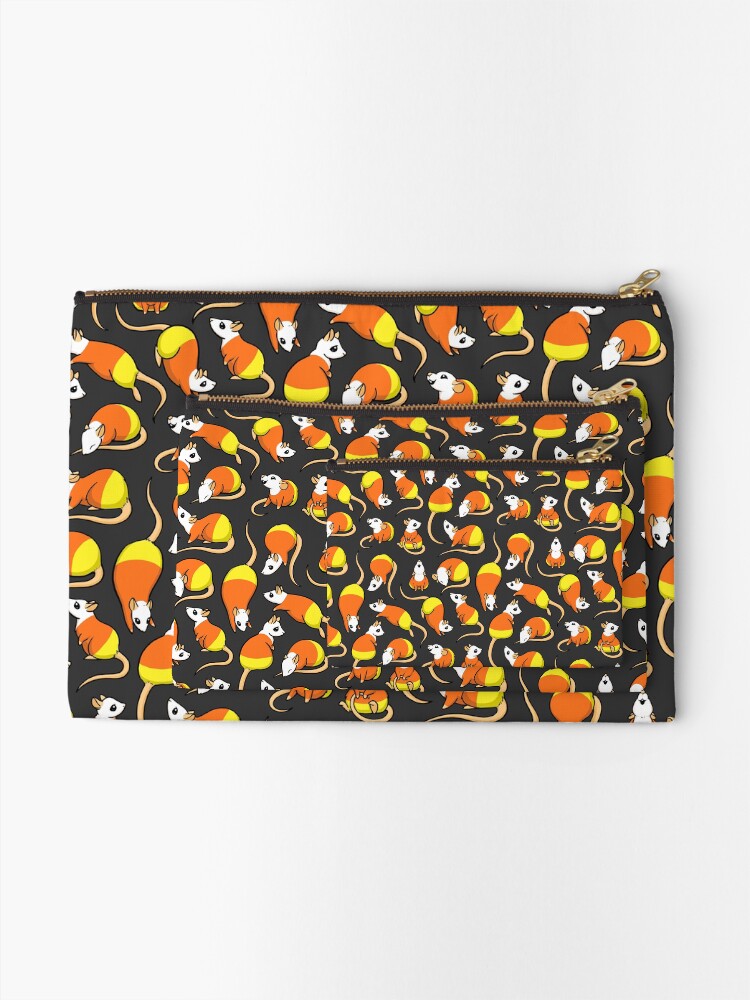 Thumbnail 2 of 4, Zipper Pouch, Candy Corn Rats designed and sold by bgolins.