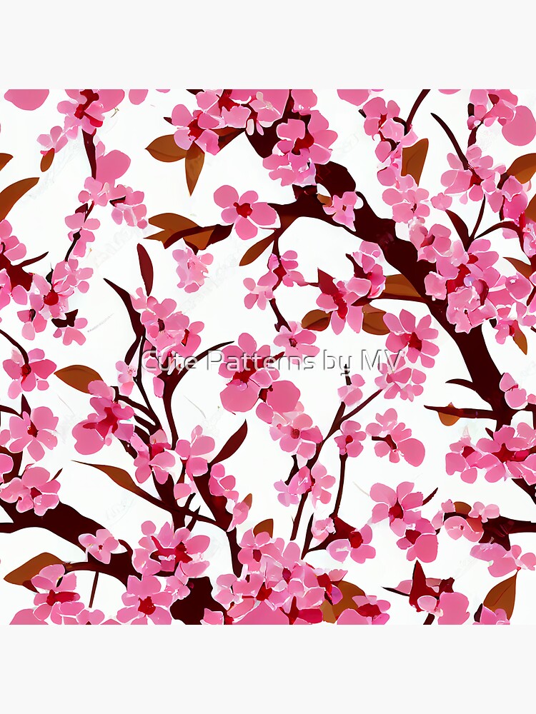 "Sakura Cherry Blossom Tree Japanese Flower" Sticker for Sale by