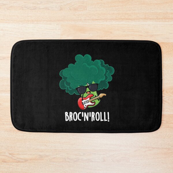 Item preview, Brock And Roll Funny Broccoli Puns (Dark BG) designed and sold by punnybone.