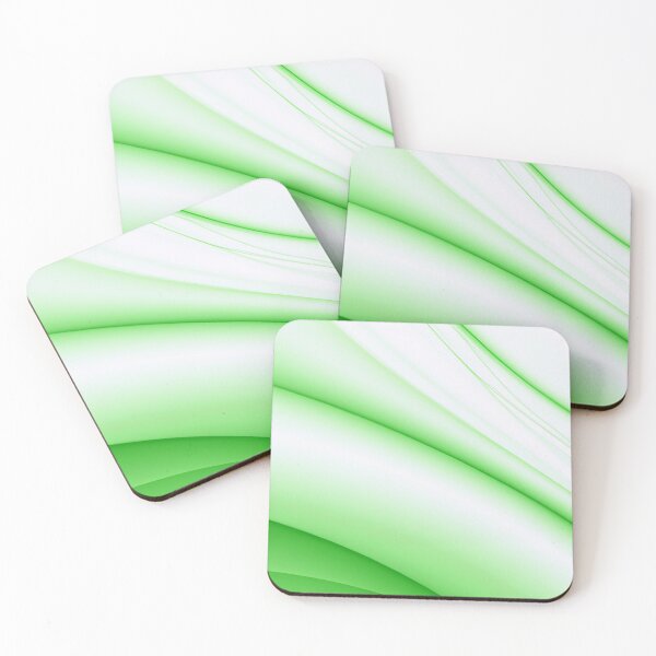 Item preview, Glowing Green Lines on a White Background designed and sold by winterswinner.