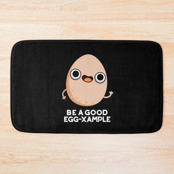 Item preview, Be A Good Egg-xample Funny Egg Puns (Dark BG) designed and sold by punnybone.