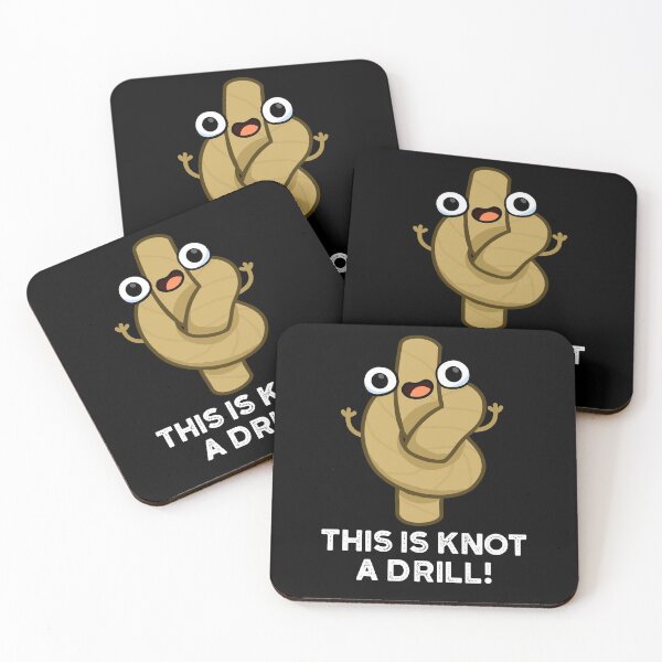 Item preview, This Is Knot A Drill Funny Rope Puns (Dark BG) designed and sold by punnybone.