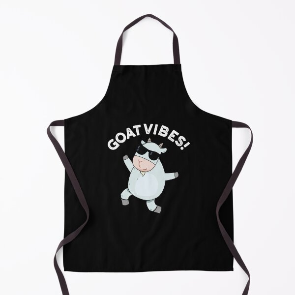 Item preview, Goat Vibes Funny Good Vibes Animal Puns (Dark BG) designed and sold by punnybone.