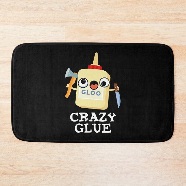 Item preview, Crazy Glue Funny Super Glue Pun (Dark BG) designed and sold by punnybone.