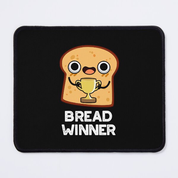 Item preview, Bread Winner Funny Food Puns (Dark BG) designed and sold by punnybone.
