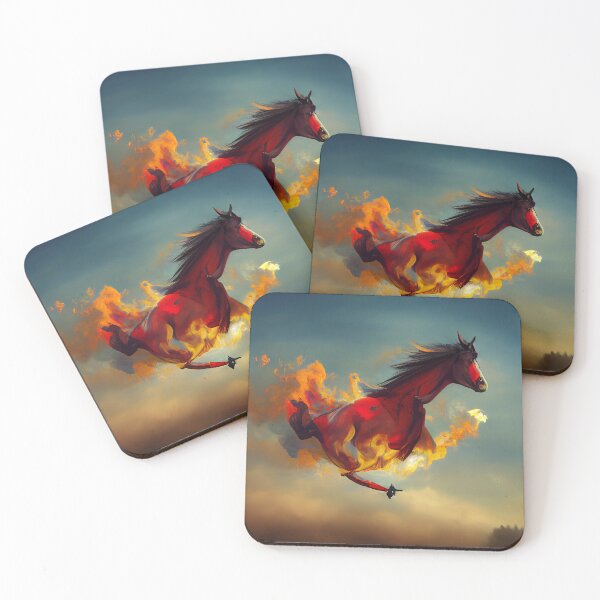 Item preview, burning horse designed and sold by dnhshop.