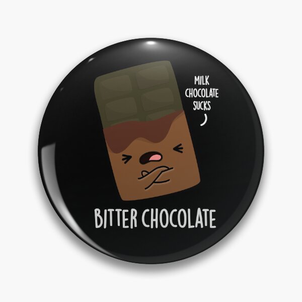 Item preview, Bitter Chocolate Funny Candy Puns (Dark BG) designed and sold by punnybone.