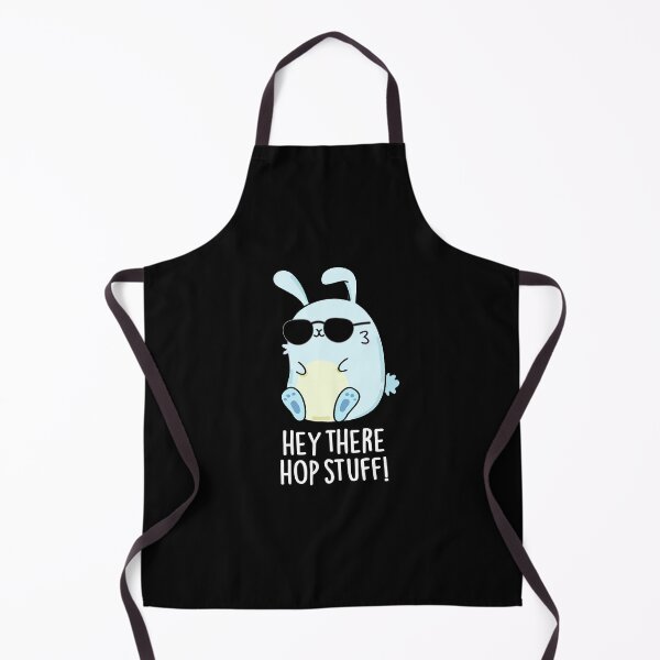 Item preview, Hey There Hop Stuff Funny Rabbit Puns (Dark BG) designed and sold by punnybone.