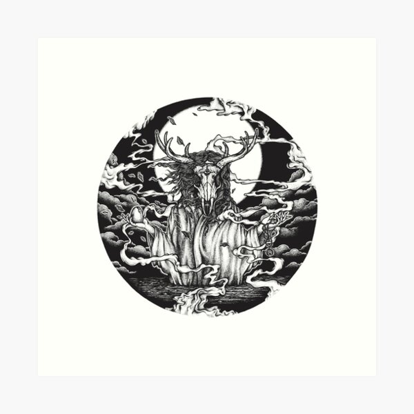 Dreamtime Magic [white] Art Print