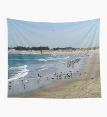 Dark Beach Wall Tapestry