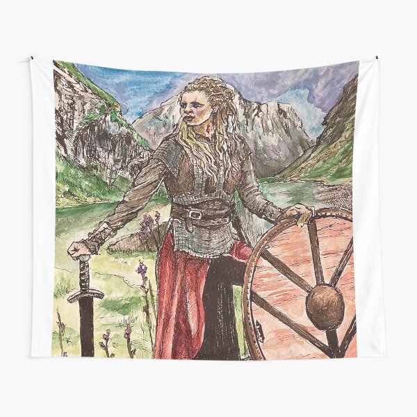 Viking Shieldmaiden Tapestry