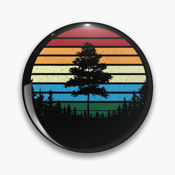 Artikelvorschau, Retro Sunset Happy Tree Vintage Style entworfen und verkauft von RoguePixel.