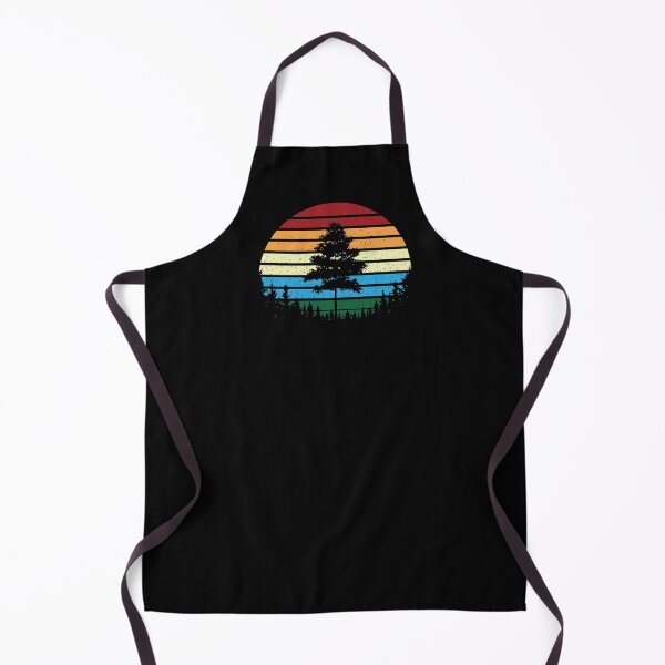 Aperçu de l'œuvre Retro Sunset Happy Tree Vintage Style créée et vendue par RoguePixel.