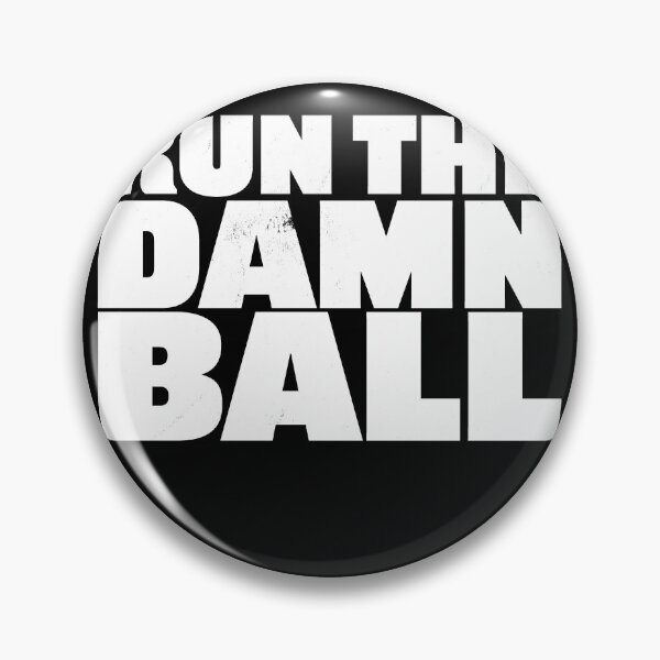 Item preview, Distressed Run the Damn Ball Football designed and sold by RoguePixel.
