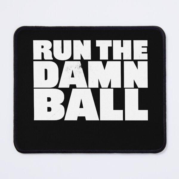 Item preview, Distressed Run the Damn Ball Football designed and sold by RoguePixel.