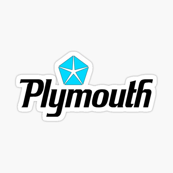 the plymouth logo Sticker