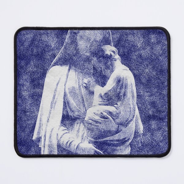 Item preview, Holy Mother Mary and Child sketch | Holy Mother Mary and Child designed and sold by KARTICK DUTTA.