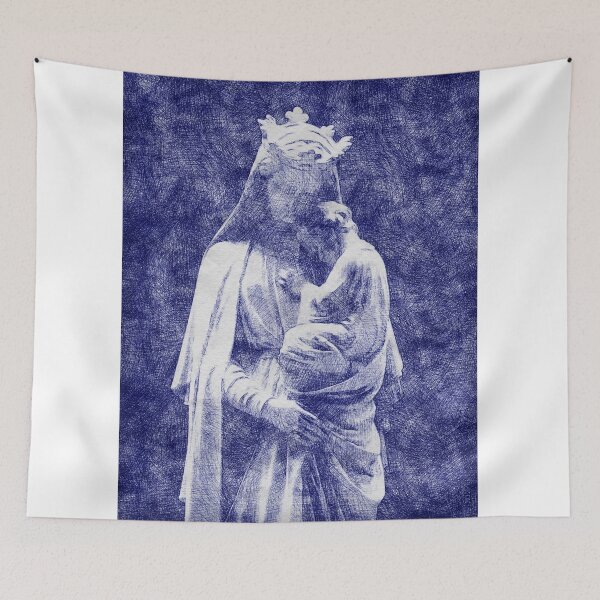 Item preview, Holy Mother Mary and Child sketch | Holy Mother Mary and Child  designed and sold by KARTICK DUTTA.